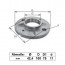 Edelstahl Grundplatte Ø100mm für Ø42,4mm Rohr